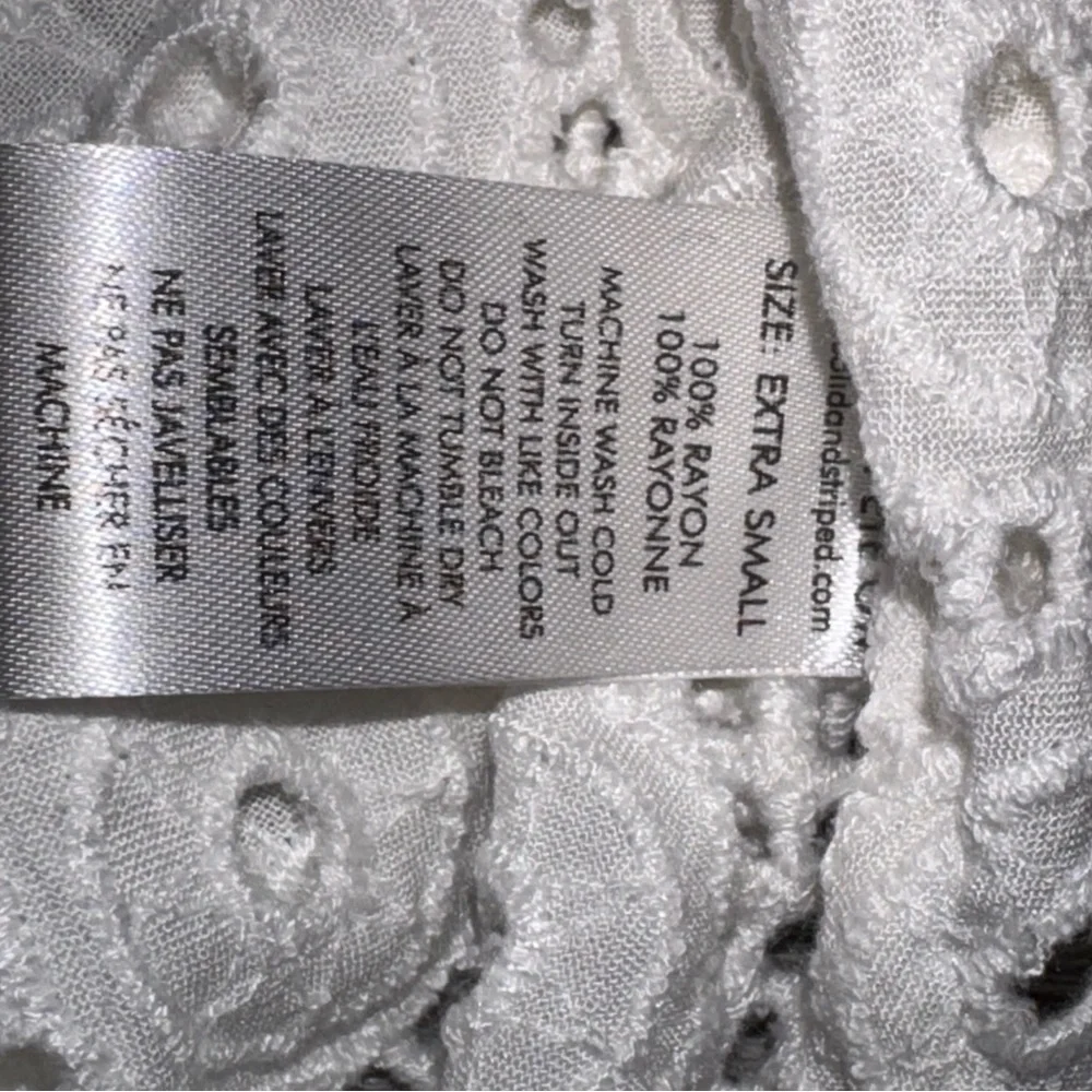 NWT Solid & Striped x REVOLVE Kai white Brule Leaf Eyelet maxi dress size xsmall - Picture 11 of 14